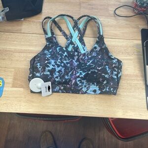 Colorful Strappy Sports Bra